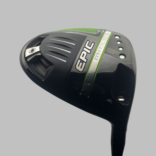 Begagnad golfdriverhuvud Callaway Epic Max LS med gröna markeringar
